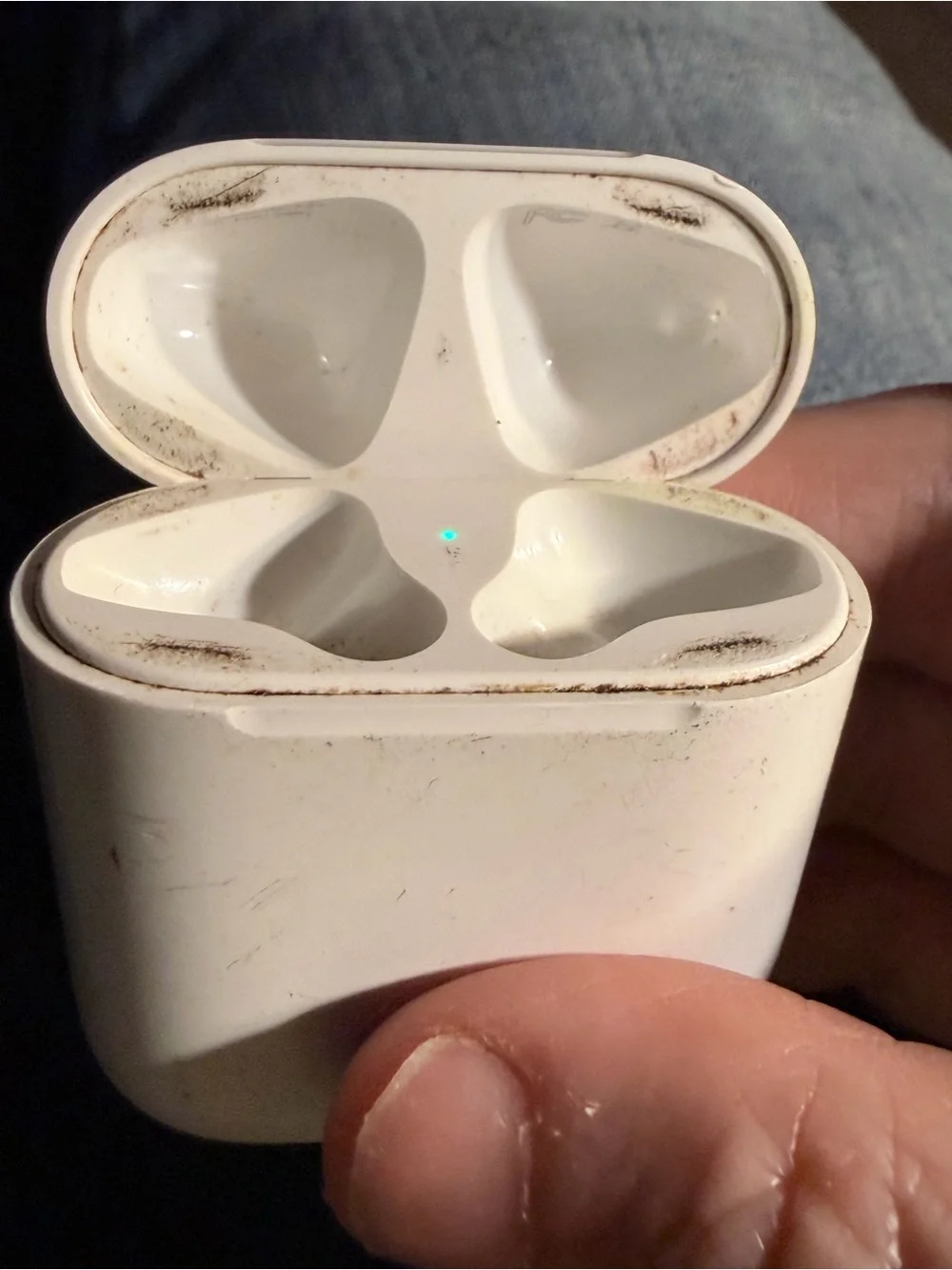 Apple White AirPods Charging Case with Pairing Button parts